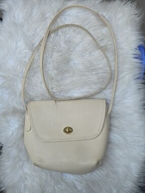 Vintage Coach 1995 Bag Bone Leather Turnlock Crossbody